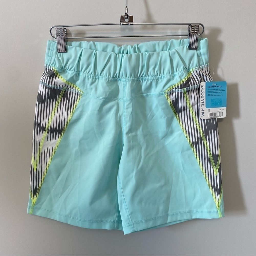 NWT Ivivva Wave Rider Swim Shorts 12 Blue